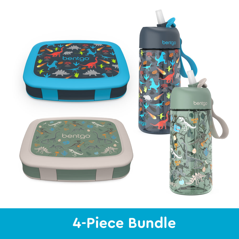 bentgo-kids-prints-lunch-boxes-and-water-bottles-i3 bentgo-lunch-box-bottle-bundle-dinsoaur-fossils-1.jpg
